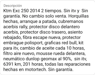 KTM 250 EXC 2T 2014