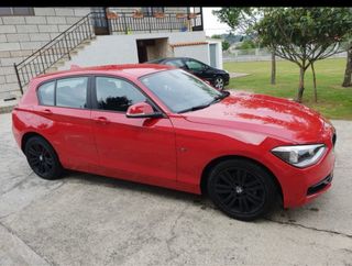 BMW Serie 1 Rojo Ferrari Llantas negras