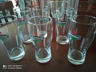 Bicchieri Heineken in vetro