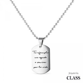 Colgante Día Padre Mensaje Acero