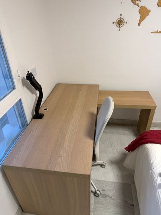 Escritorio IKEA MALM madera