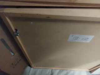 Mueble/armario de baño con espejo de madera