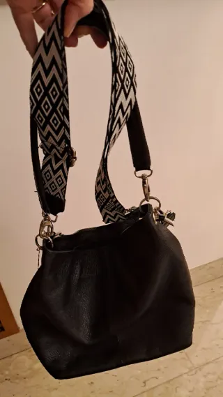 Borsa donna in pelle nera