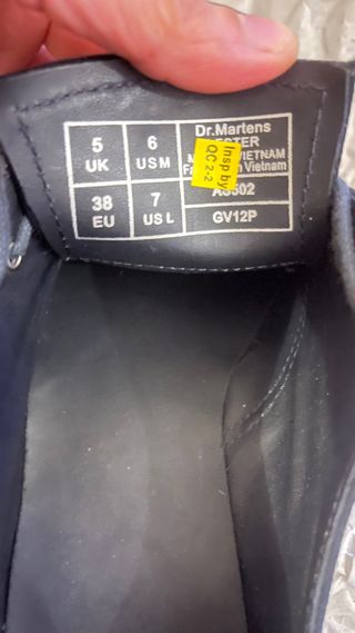 Dr. Martens 1461 Mono Canvas Nero Tg 38