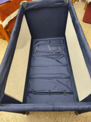 Cuna de viaje con colchó Protector de colchón,y sa