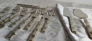 Set posate dessert La S. Marco placcato argento