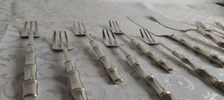 Set posate dessert La S. Marco placcato argento