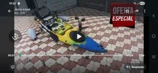 Kayak Alborán FX de pedales.  Pesquero