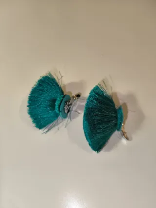 Pompón para zapatos verde