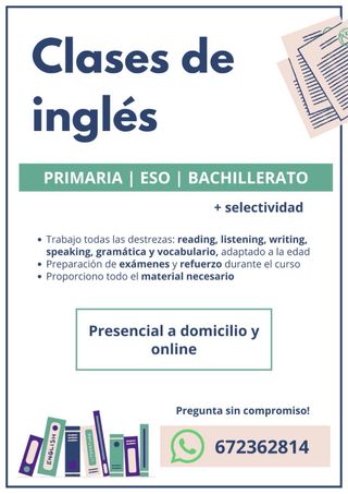 Clases particulares inglés