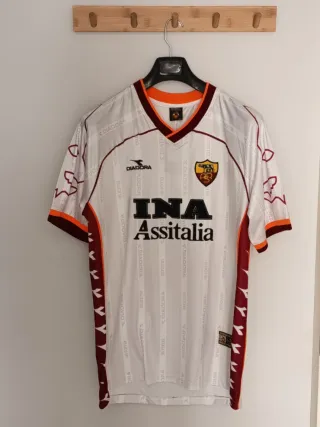Camiseta futbol retro AS Roma. Talla L