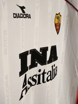 Camiseta futbol retro AS Roma. Talla L