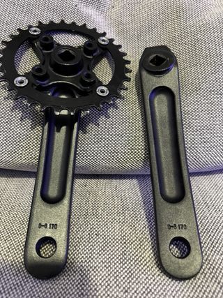 Bielas bici MTB 170mm GOLDOLX