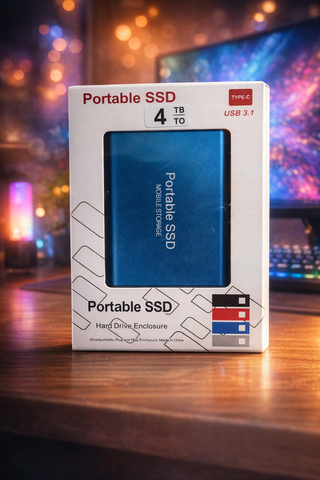 SSD Portátil 4TB USB 3.1 Tipo-C Azul