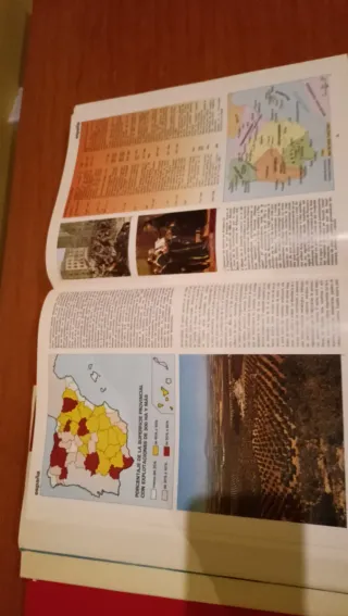 3 libros de deportes + 1 atlas antiguo