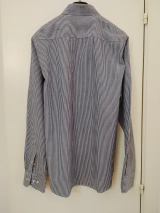 Camicia Nazareno Gabrielli righe blu/bianco