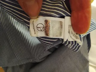 Camicia Nazareno Gabrielli righe blu/bianco