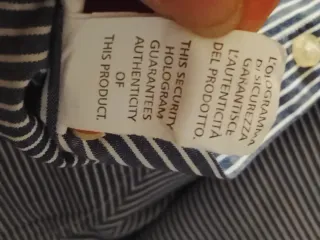 Camicia Nazareno Gabrielli righe blu/bianco