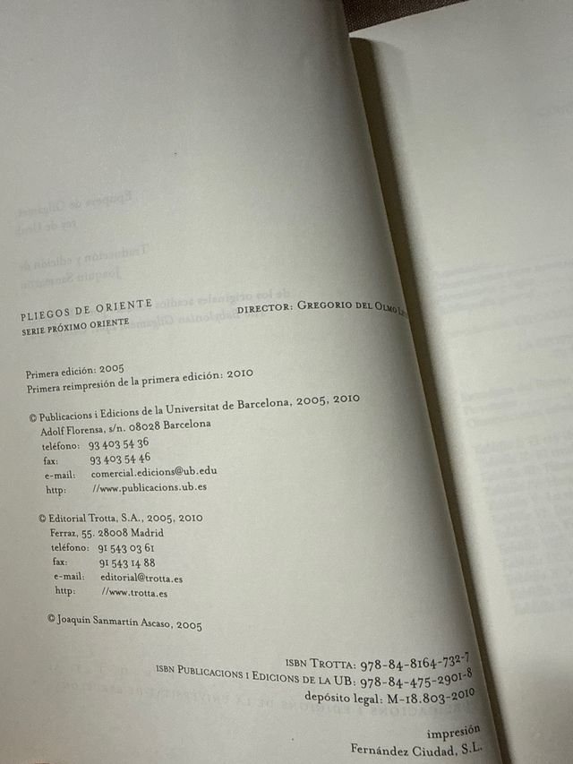 Epopeya de Gilgameš, rey de Uruk. Trotta