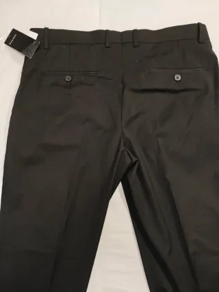 Pantalón H&M Negro Vestir Caballero Nuevo