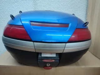 Maleta Baúl Top Case Moto Azul