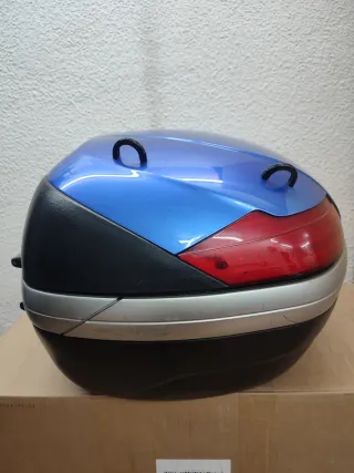 Maleta Baúl Top Case Moto Azul