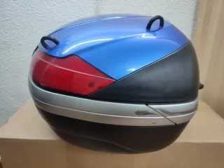 Maleta Baúl Top Case Moto Azul