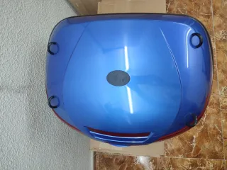 Maleta Baúl Top Case Moto Azul