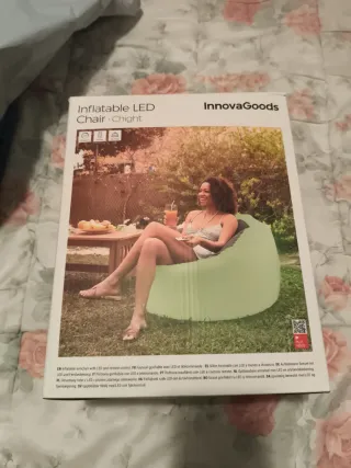 Sillón inflable LED Innovagoods Naranja
