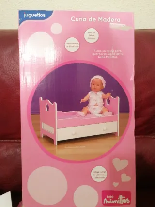 Cuna de Madera para Muñecas Mimittos