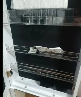 Espejo Joyero Blanco con Luces LED