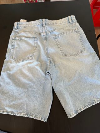 Bermuda Zara Hombre Azul