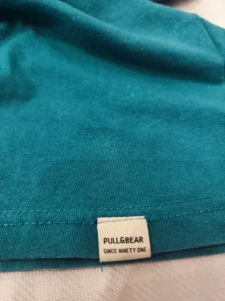 Camiseta verde azulado