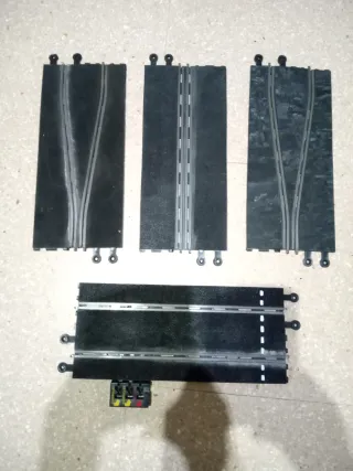 Pistas Scalextric, mandos y transformador