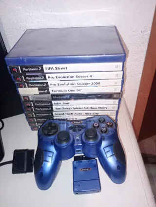 Consola PS2 Fat con 12 Juegos