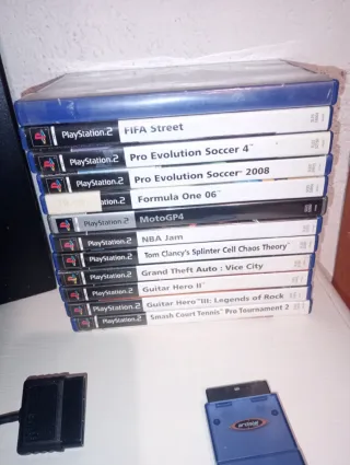 Consola PS2 Fat con 12 Juegos