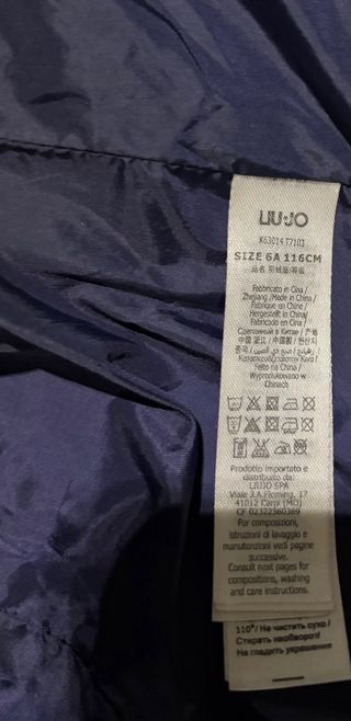 Giubbino Liu Jo bimba piuma d'oca