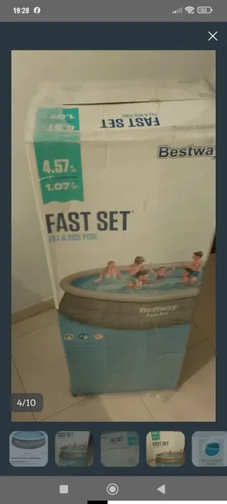 Piscina Desmontable Bestway Fast Set 457x107 cm