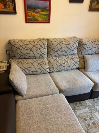 Sofá 3 plazas con sillones