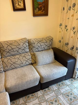 Sofá 3 plazas con sillones