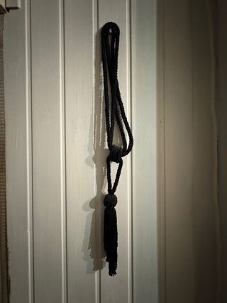 Recoge cortinas pedrería negro