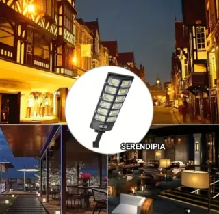 FAROLA SOLAR  504 LED CON MANDO A DISTANCIA.