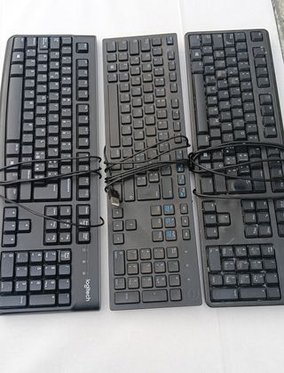 Tastiere DELL e Logitech - 3 pezzi