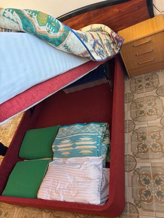 Cama Doble con Canapé Abatible