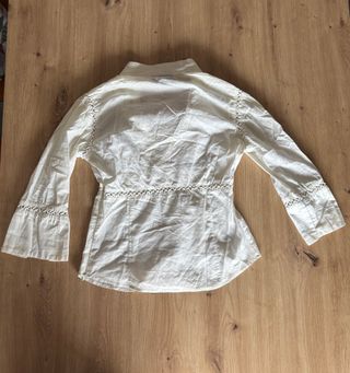 Blusa Adolfo Dominguez Blanca Talla 42