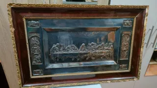 La Última Cena Cuadro de Metal Antiguo 640513926