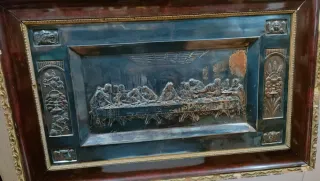 La Última Cena Cuadro de Metal Antiguo 640513926