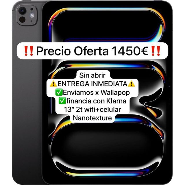 iPad Pro M4 13 2TB Celular Nanotexture SIN ABRIR