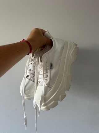Buffalo Zapatillas Blancas Plataforma