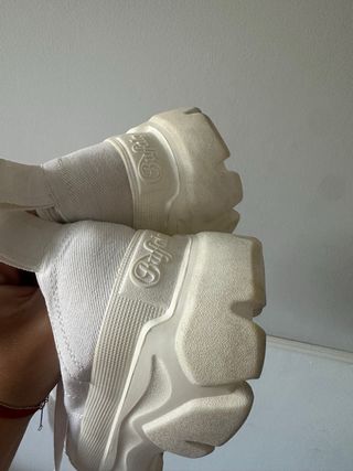 Buffalo Zapatillas Blancas Plataforma